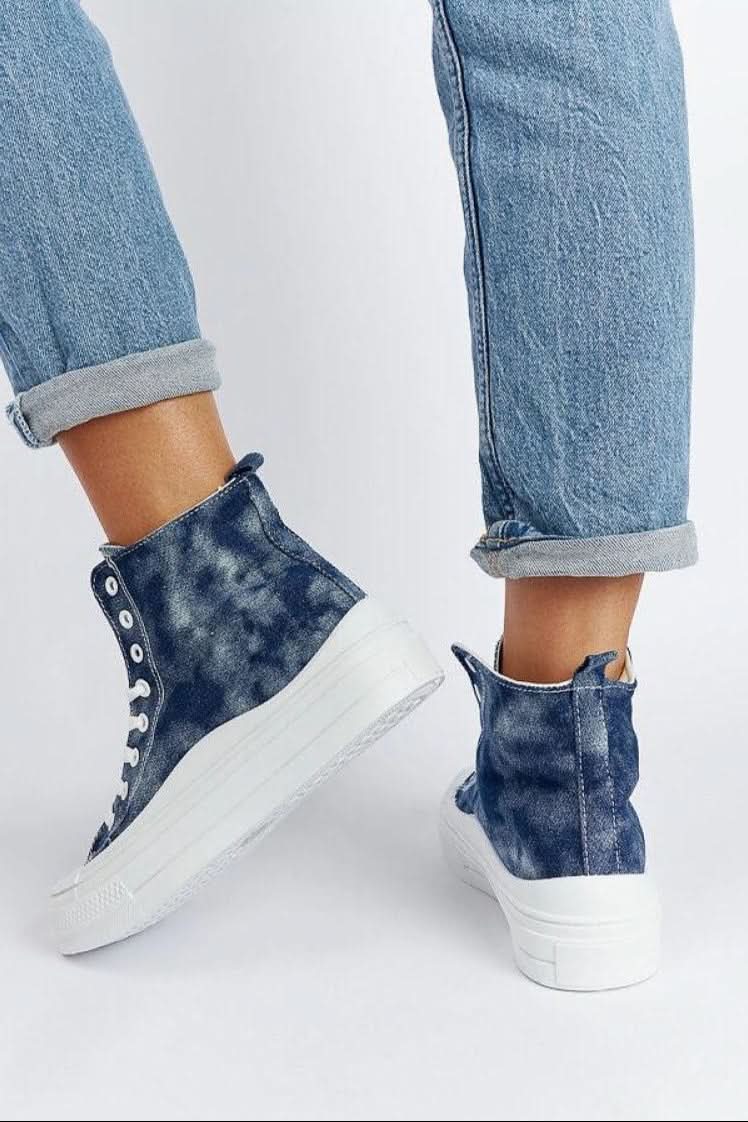 Navy blue platform sneakers Vicente blue