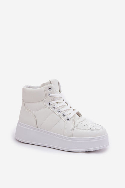 Step in style High-top women's sneakers white
