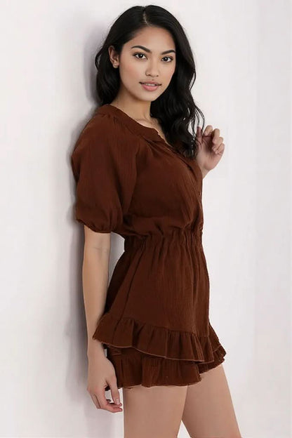 Feminine muslin Romper