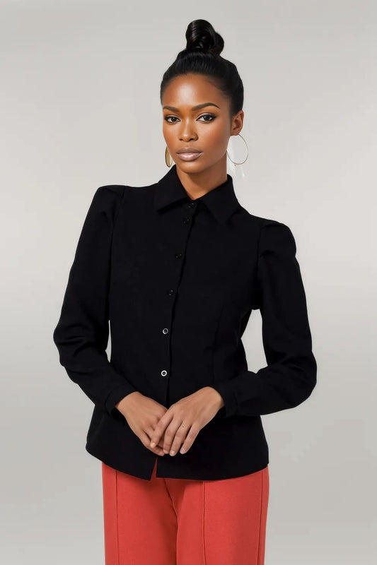 Long sleeve shirt BeWear black