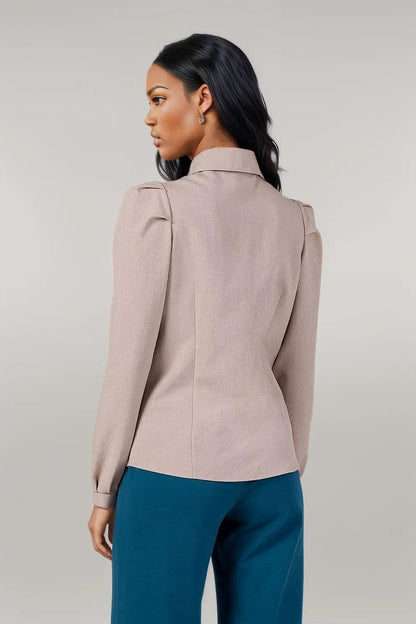 Long sleeve shirt BeWear beige 2