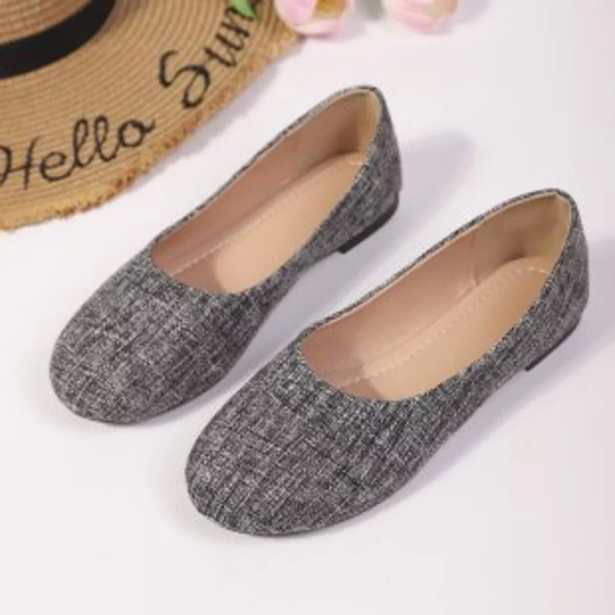 Round Toe Flats Slip-Ons