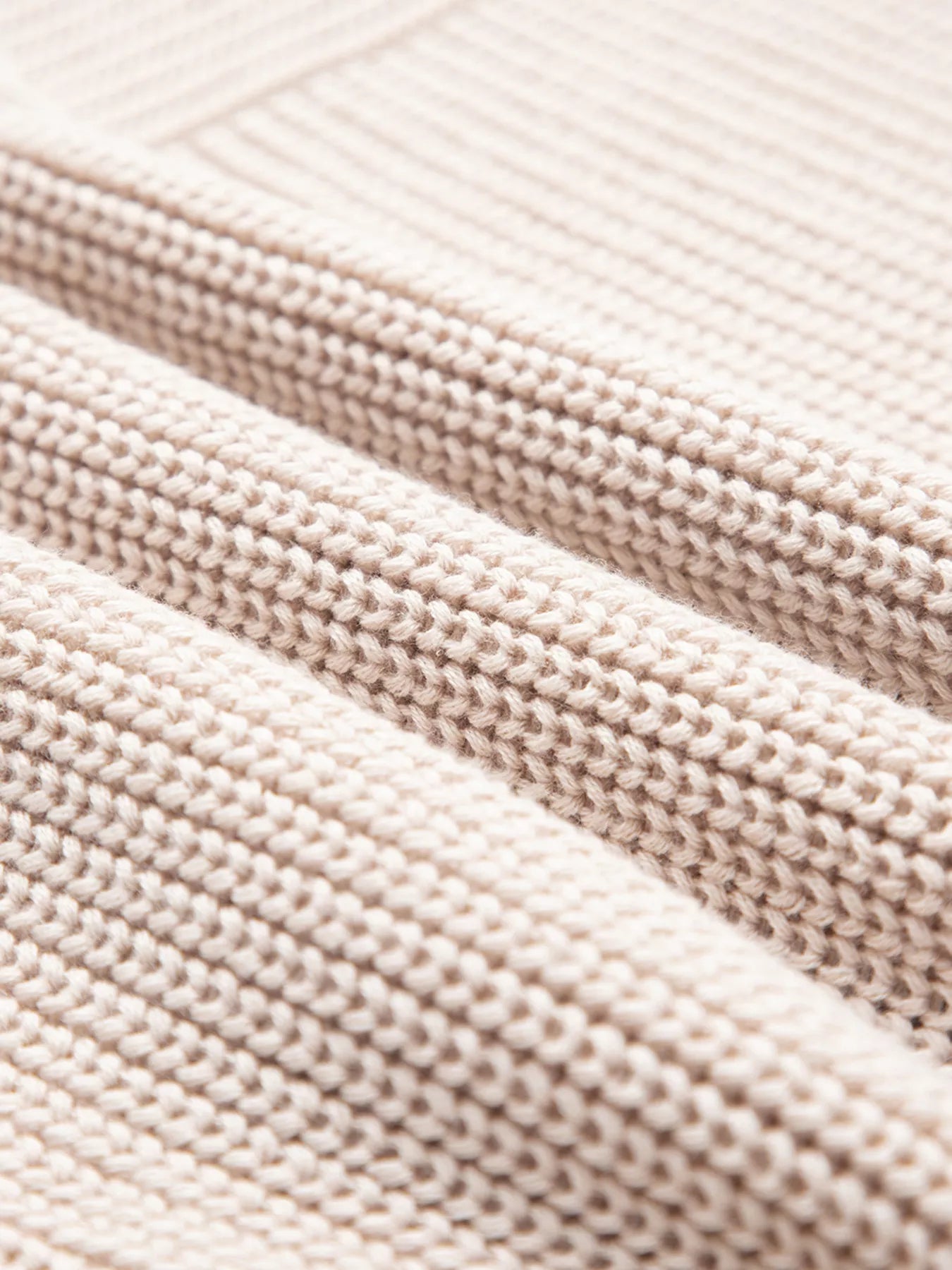 Texture Knitted Dropped Shoulder Sweater Khaki
