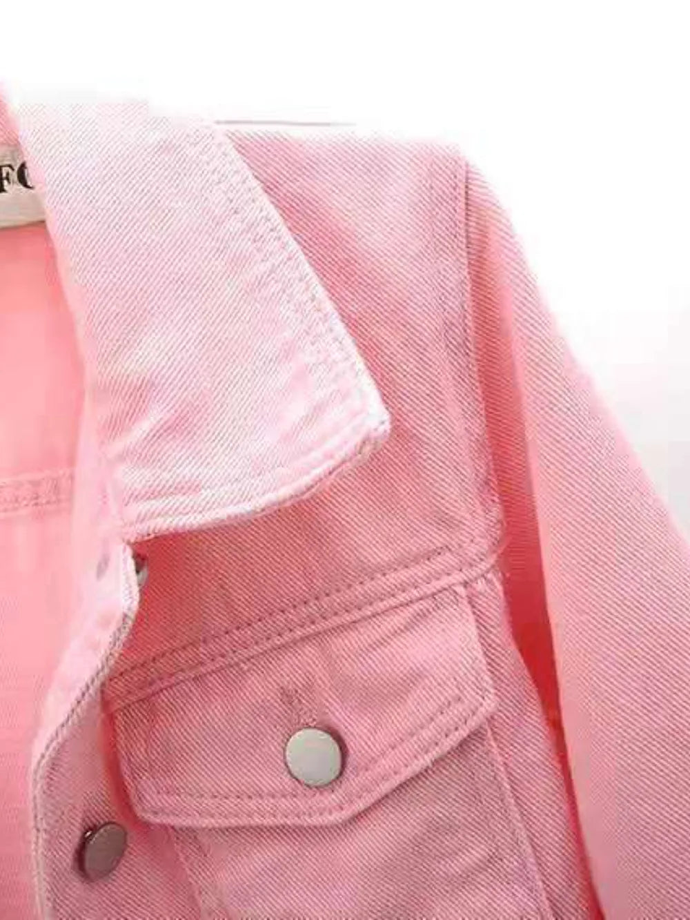 Full Size Cropped Denim Jacket
