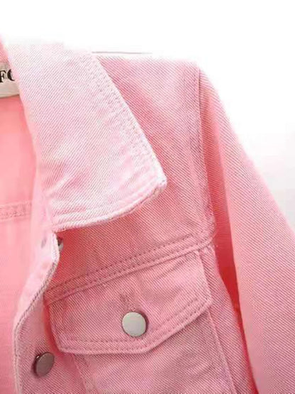 Full Size Cropped Denim Jacket