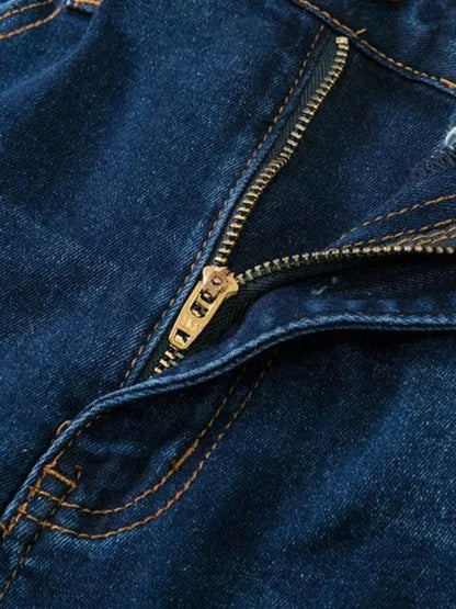 Full Size Distressed Raw Hem Flare Jeans