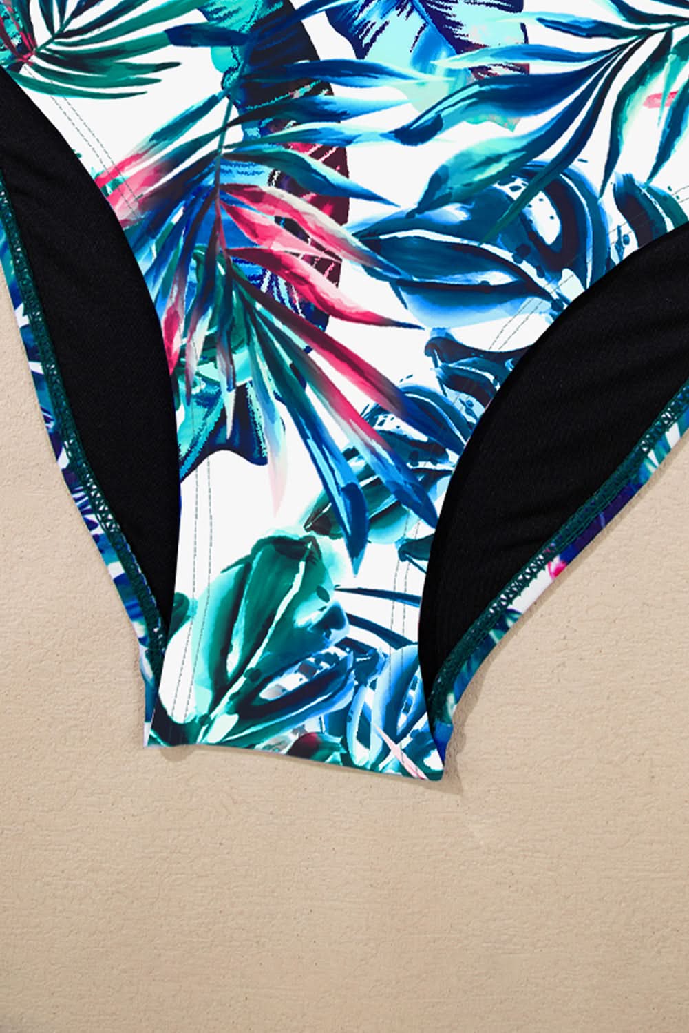 Mineral Red Drawstring Tummy Control Mix-and-match 2pcs Tankini Swimsuit Sea Green 82%Polyamide+18%Elastane