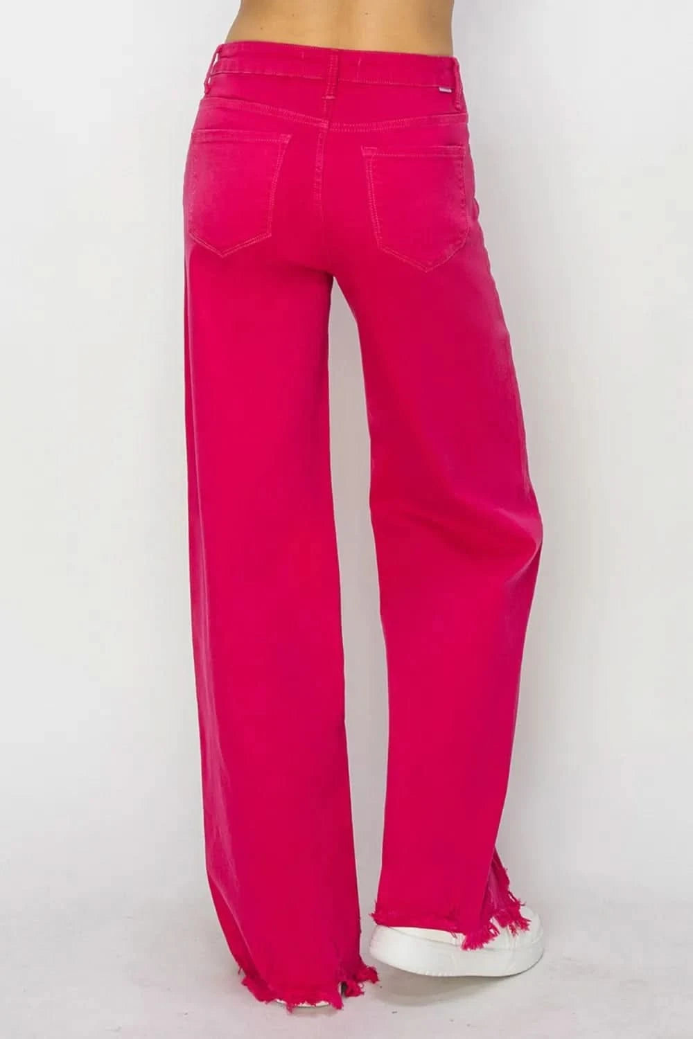 RISEN High Rise Wide Leg Jeans