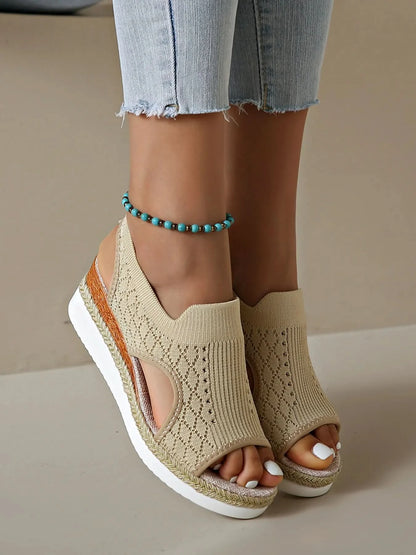 Open Toe Platform Wedge Sandals