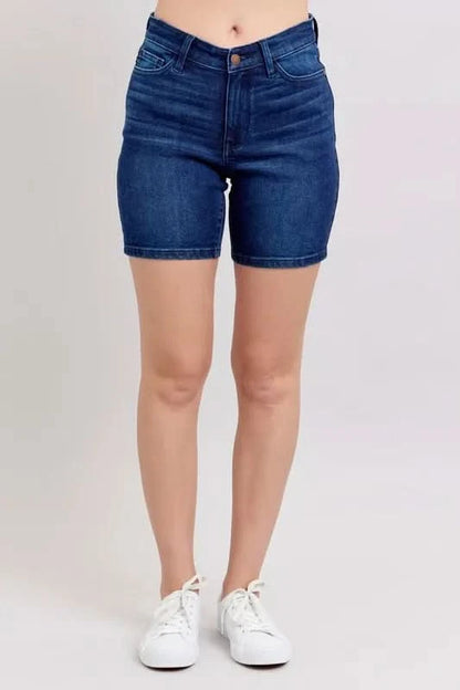 Judy Blue Full Size High Waist V-Front Bermuda