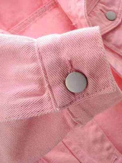 Full Size Cropped Denim Jacket