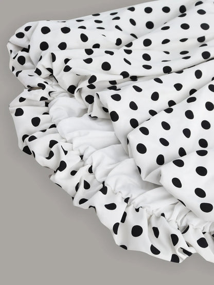 Polka Dot Halter Neck Mini Dress
