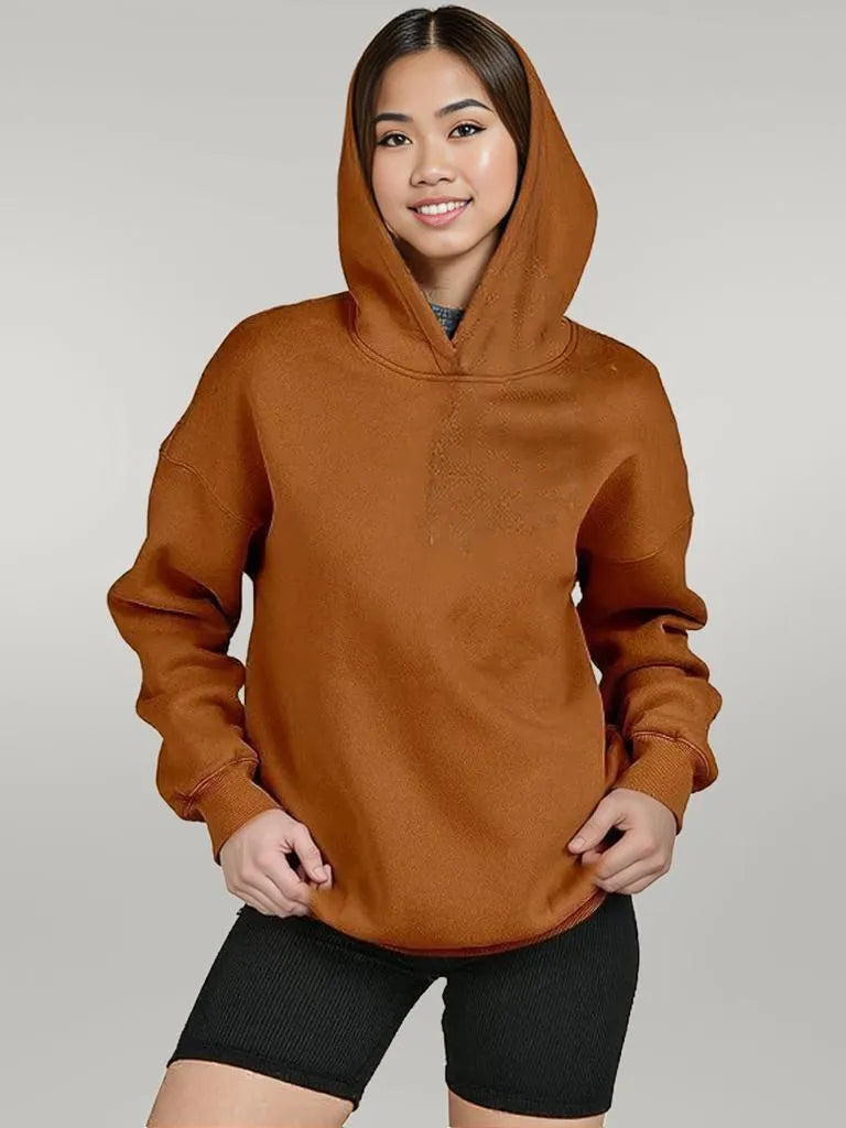 Dropped Shoulder Long Sleeve Hoodie
