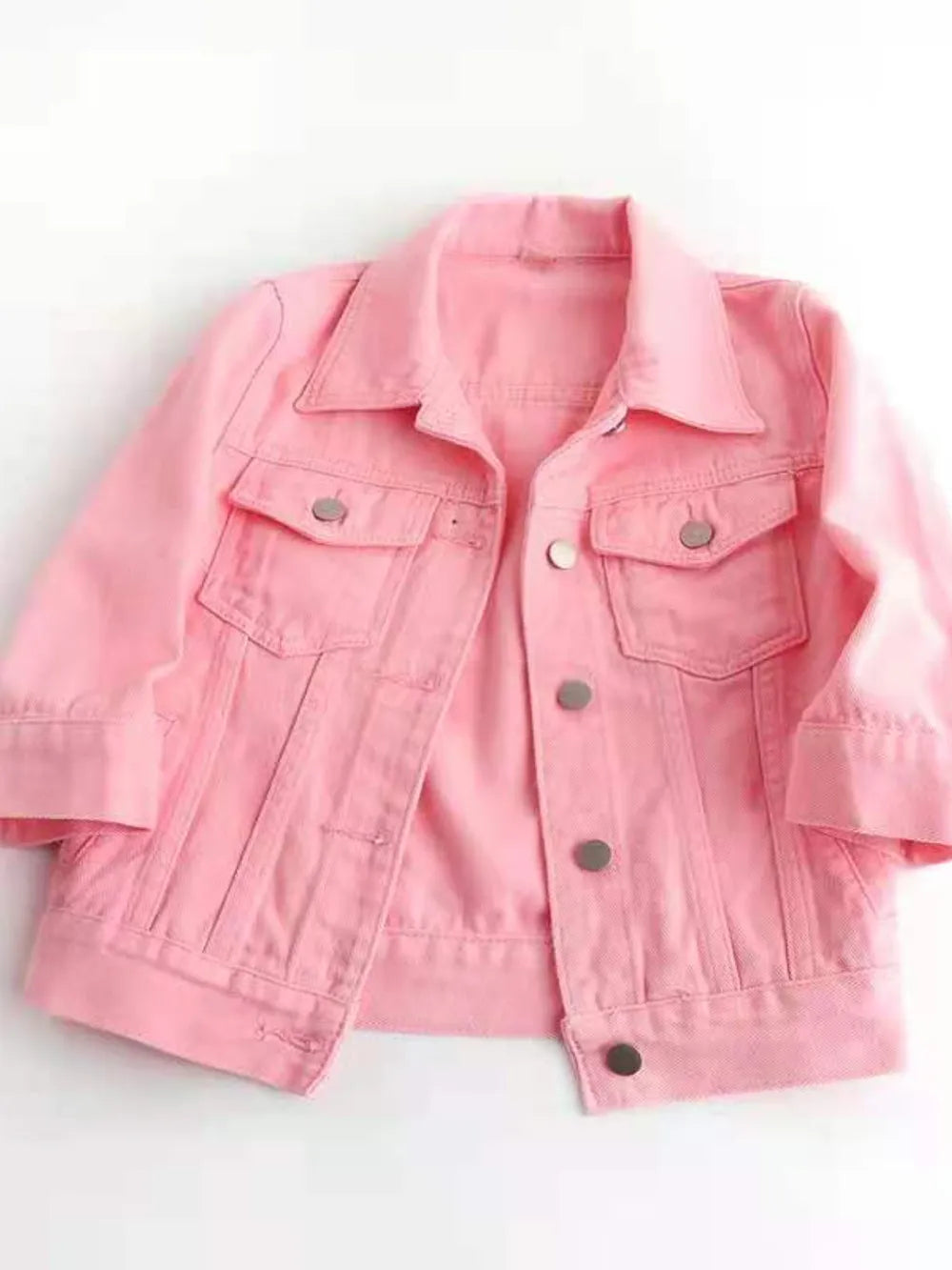 Full Size Cropped Denim Jacket