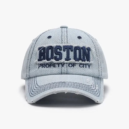 Letter Adjustable Cotton Baseball Cap Light One Size