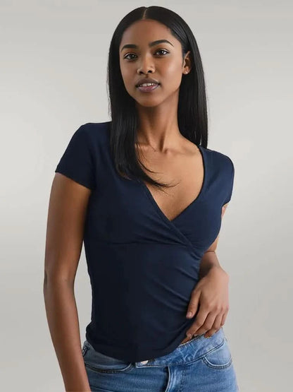 Surplice Short Sleeve T-Shirt Dark Navy