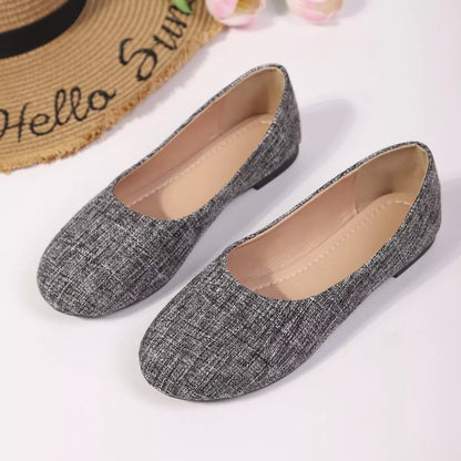 Round Toe Flats Slip-Ons