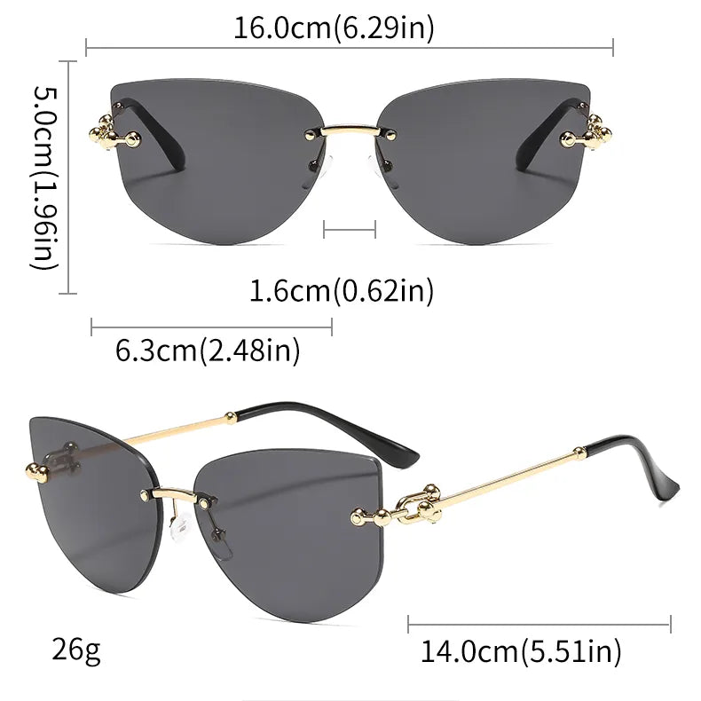 Cat Eye Style Sun Glasses