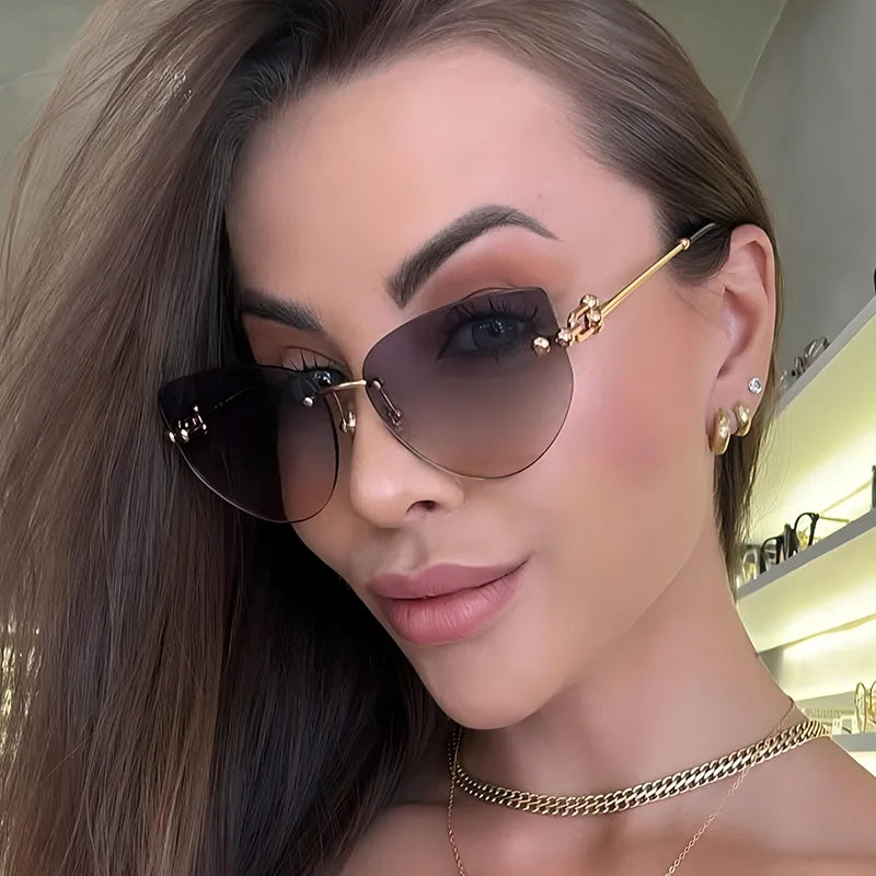 Cat Eye Style Sun Glasses
